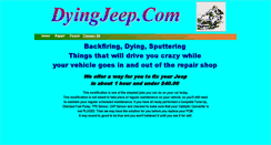 Desktop Screenshot of dyingjeep.com