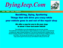 Tablet Screenshot of dyingjeep.com